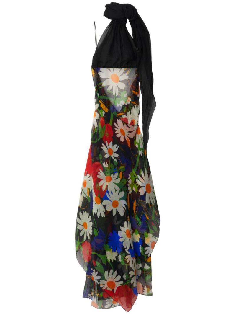 Burberry floral-print maxi dress - Black von Burberry