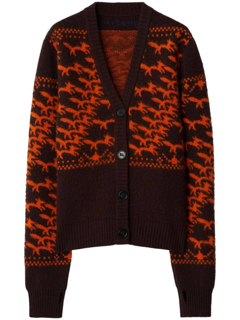 Burberry fox wool cardigan - Brown von Burberry