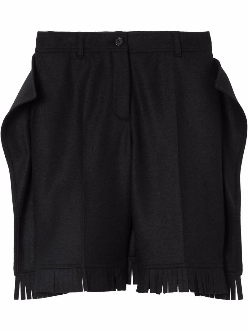 Burberry fringed knee-length shorts - Black von Burberry