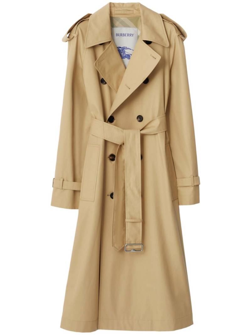 Burberry gabardine trench coat - Neutrals von Burberry