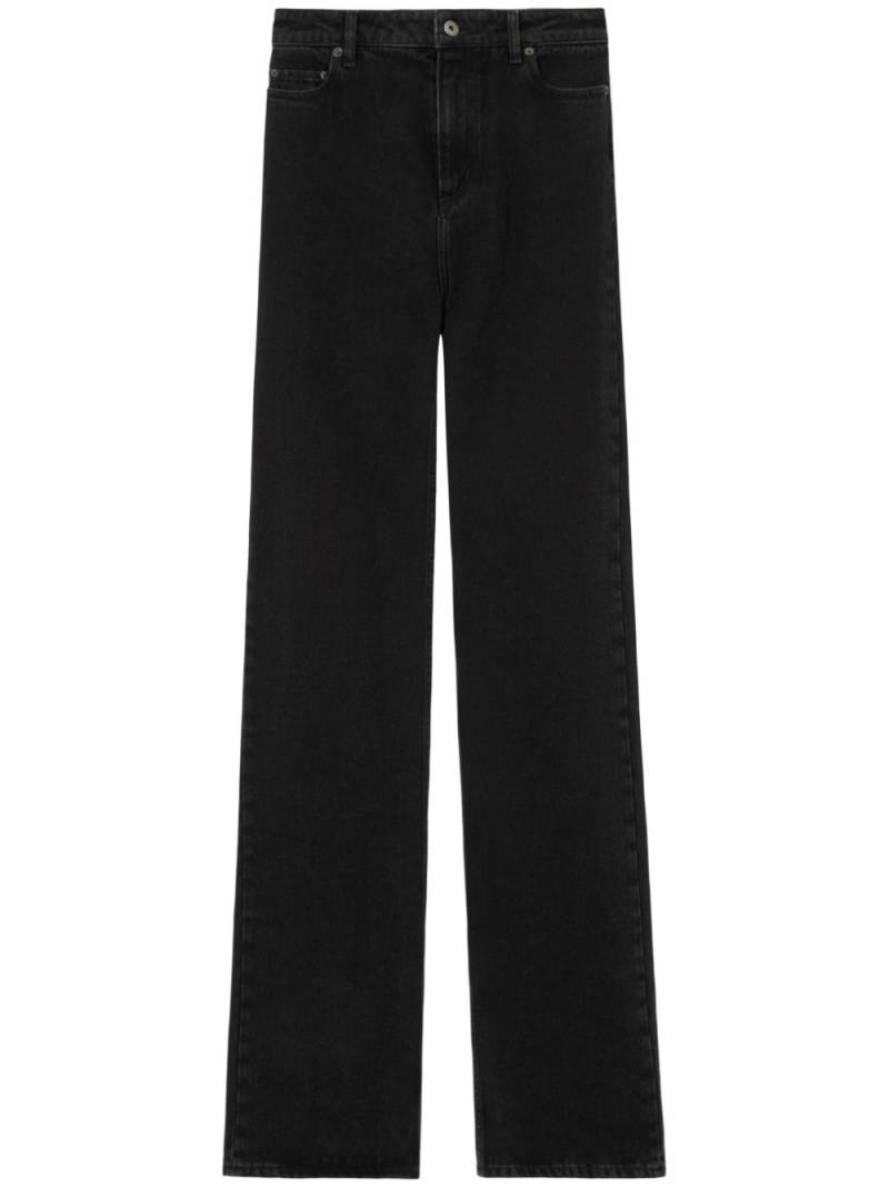 Burberry high-rise straight-leg jeans - Black von Burberry