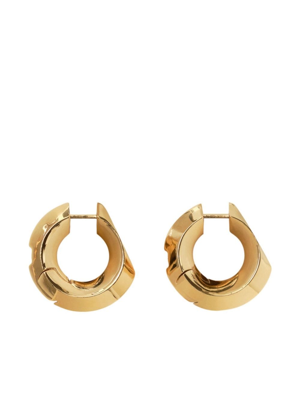 Burberry large Hollow hoop earrings - Gold von Burberry