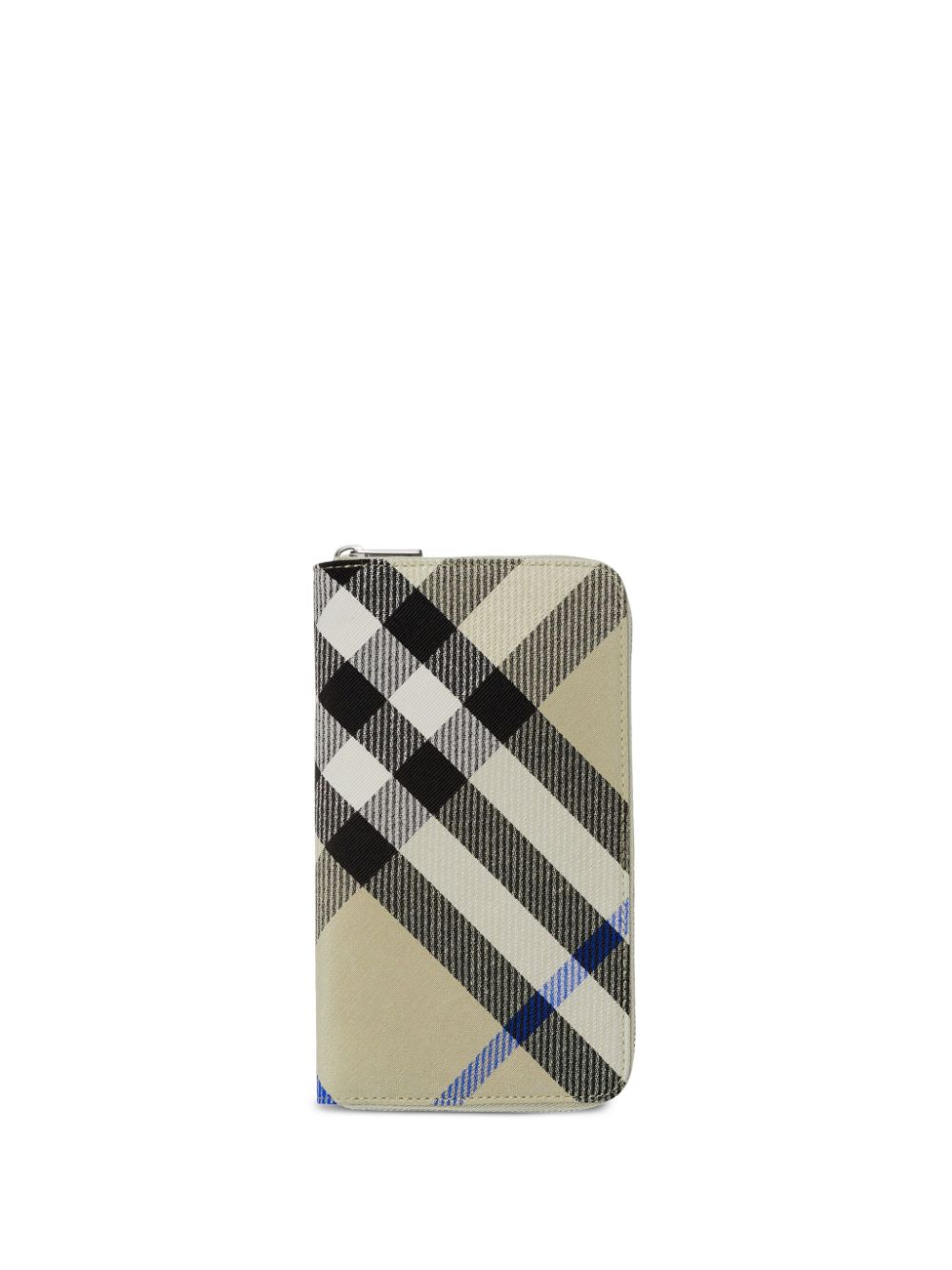 Burberry large check zip wallet - Neutrals von Burberry