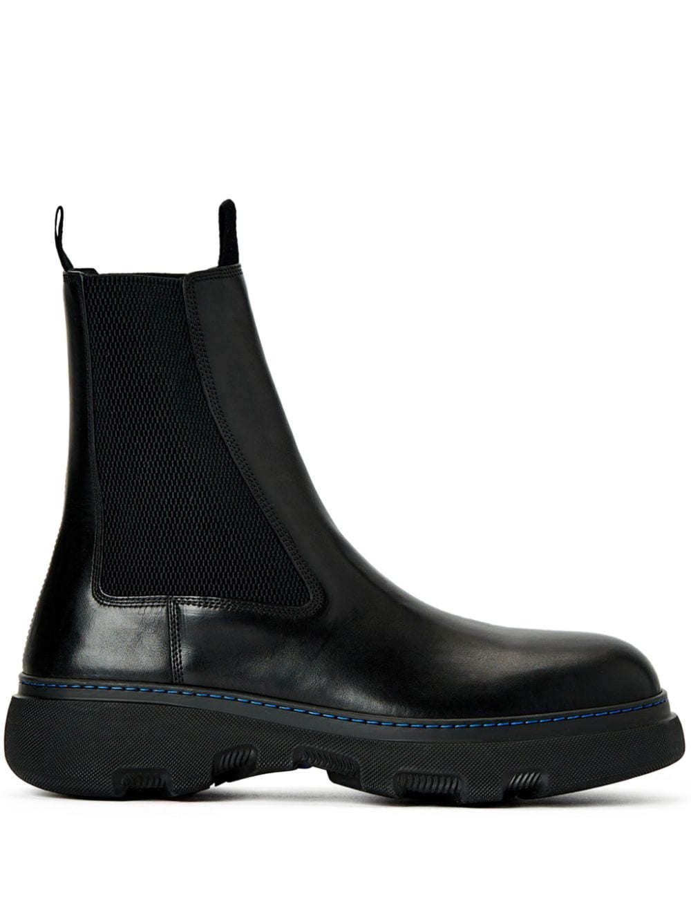 Burberry leather Chelsea boots - Black von Burberry