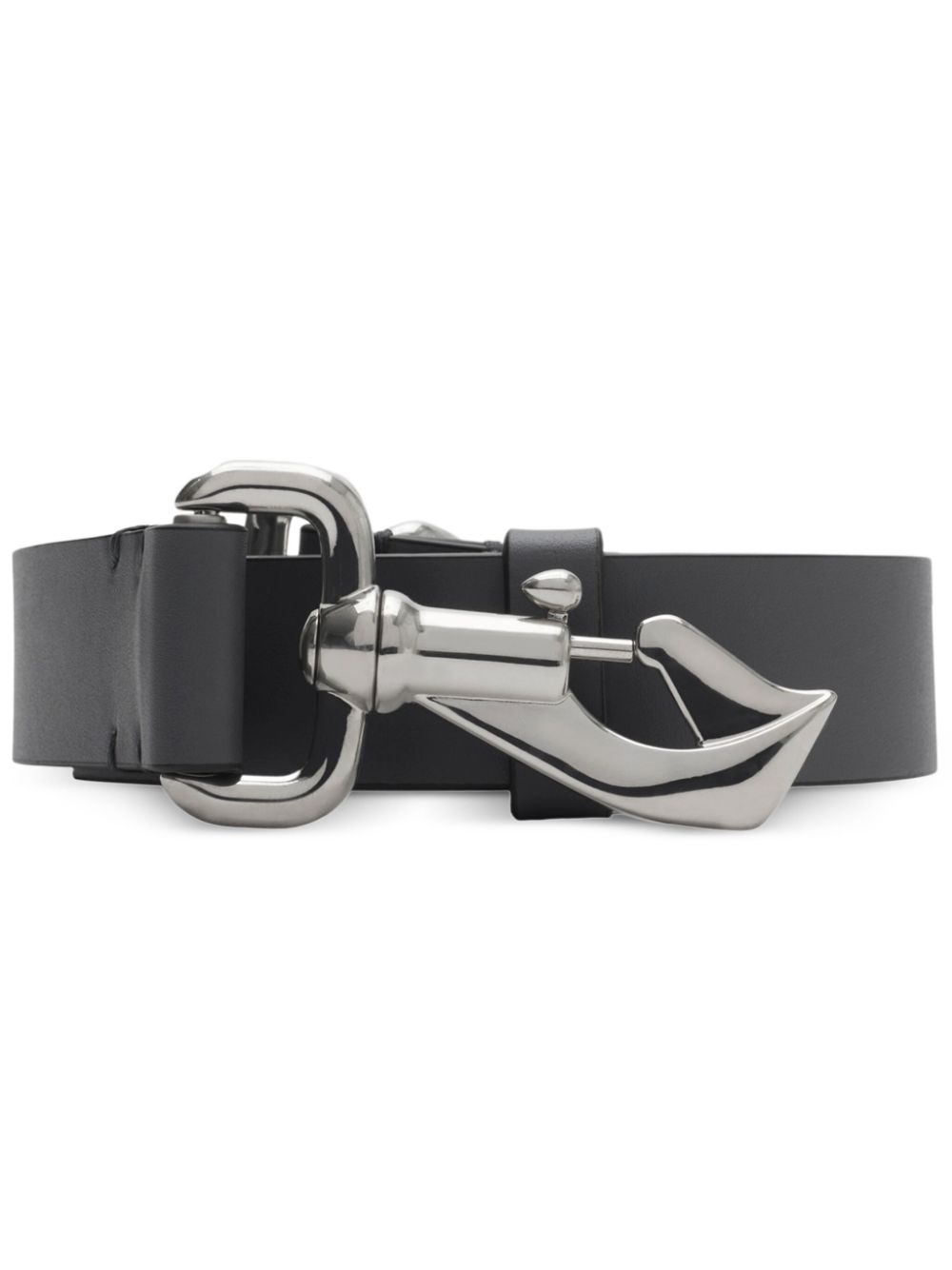 Burberry leather Equestrian belt - Black von Burberry