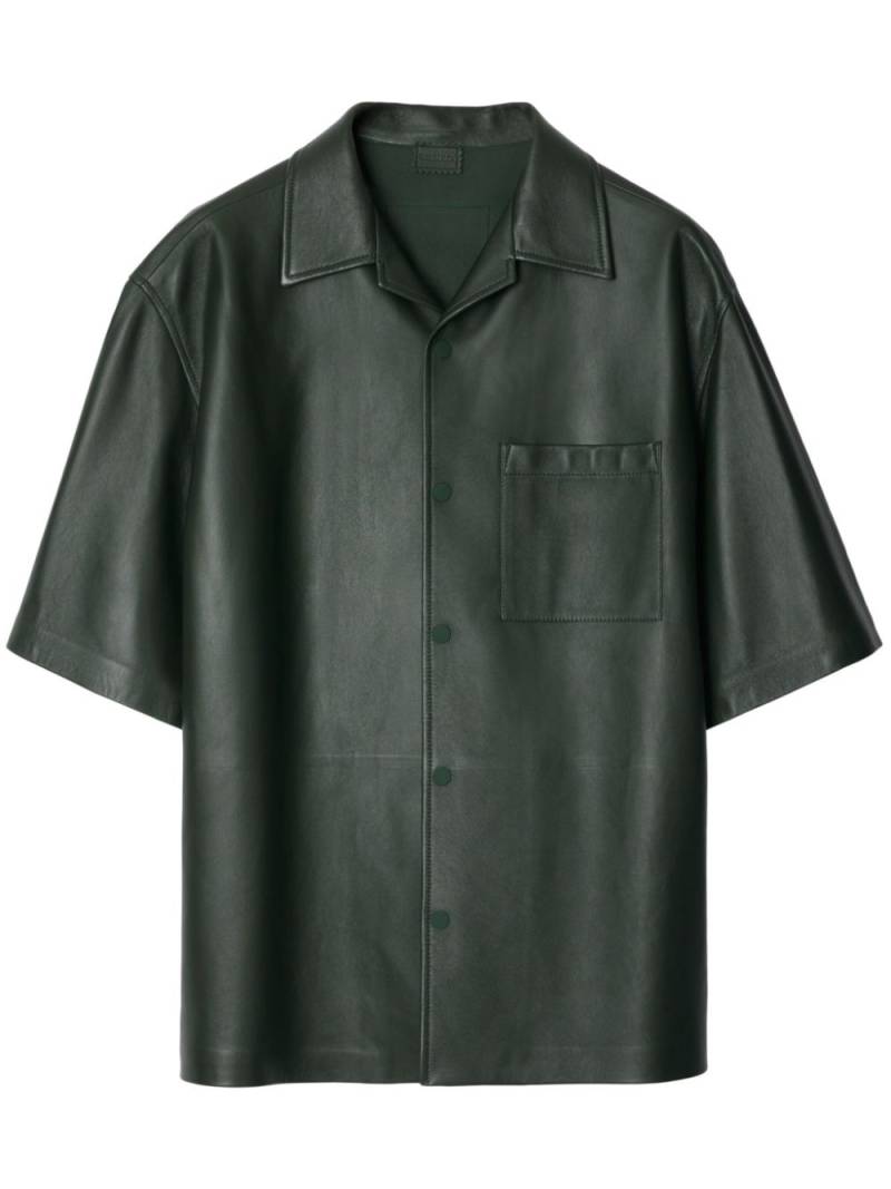 Burberry leather shirt - Green von Burberry