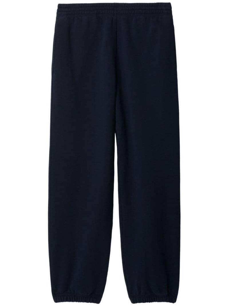 Burberry logo-appliqué cotton track pants - Blue von Burberry