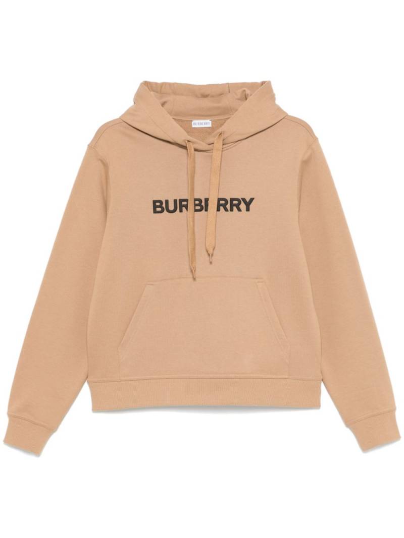 Burberry logo cotton hoodie - Brown von Burberry