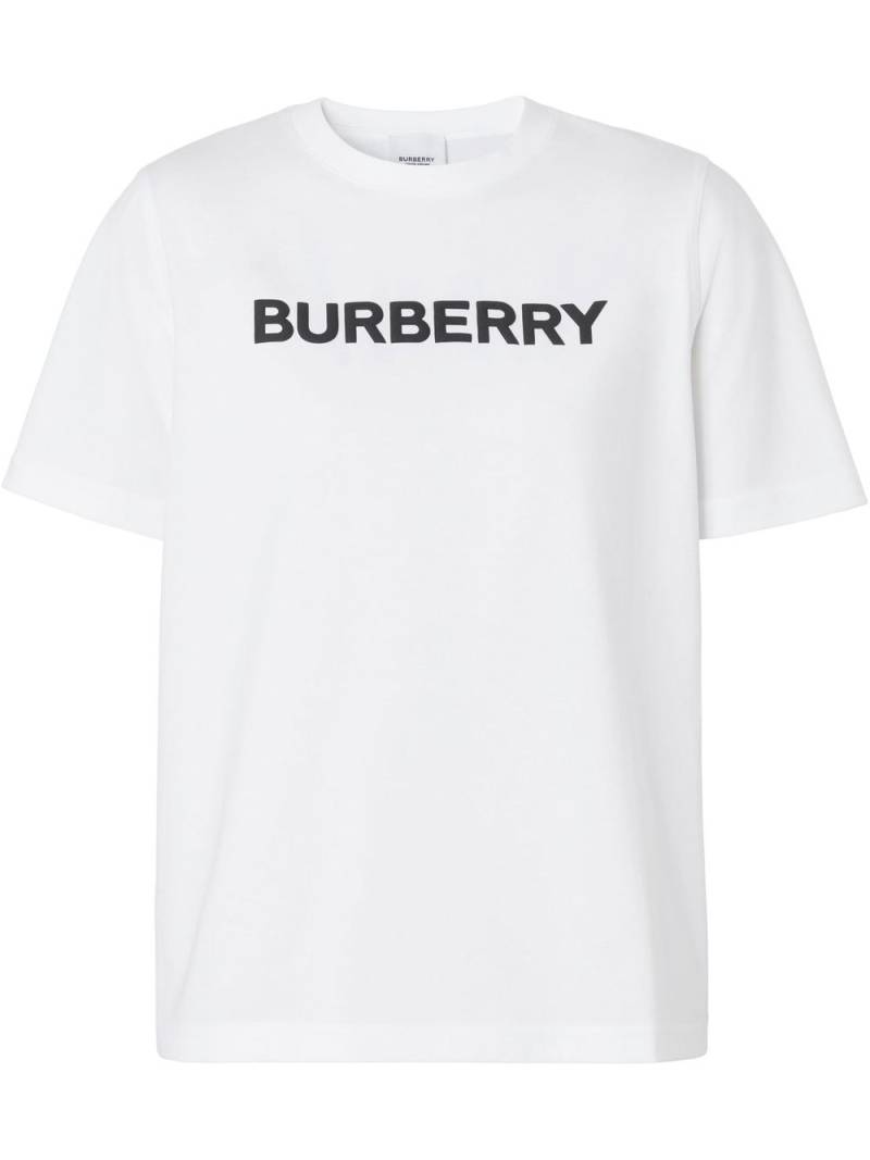 Burberry logo-print organic cotton T-shirt - White von Burberry