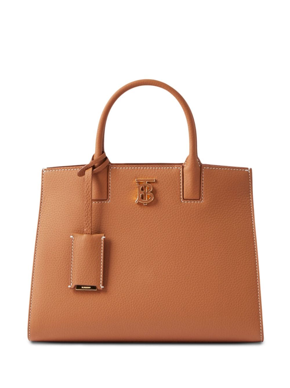 Burberry mini Frances leather tote bag - Brown von Burberry