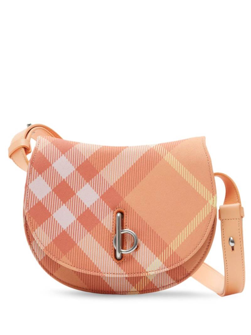 Burberry mini Rocking Horse checkered bag - Orange von Burberry