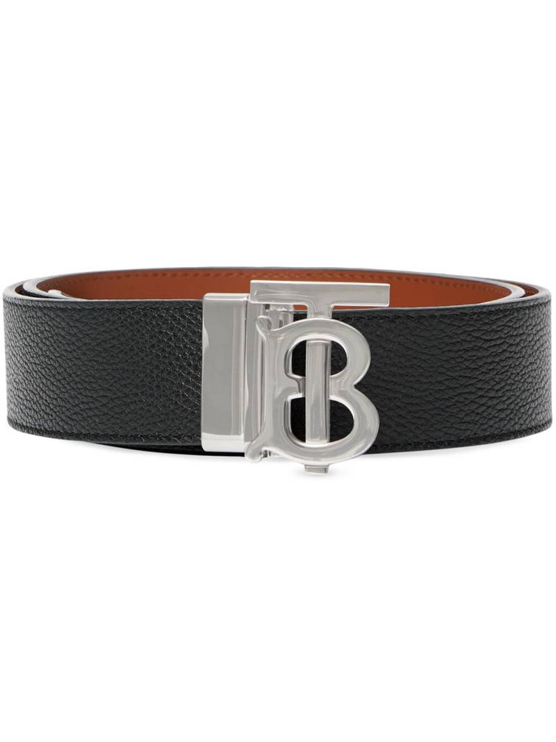 Burberry monogram detail buckled belt - Black von Burberry