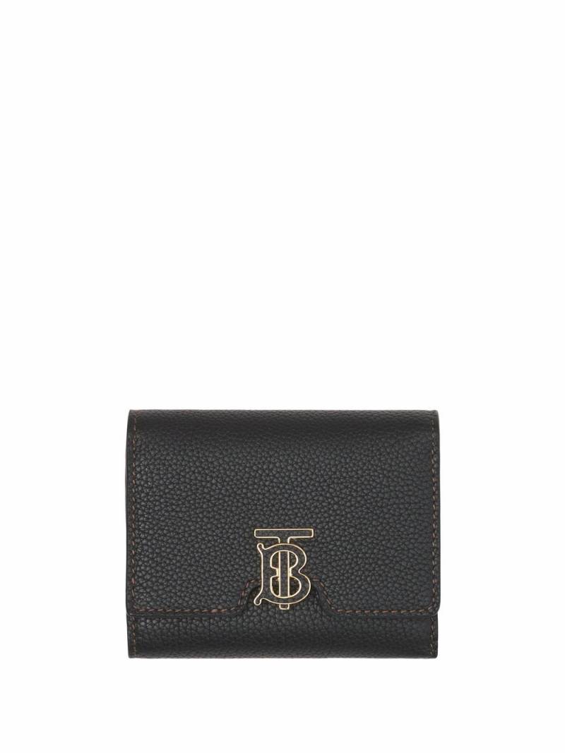 Burberry monogram grained leather wallet - Black von Burberry