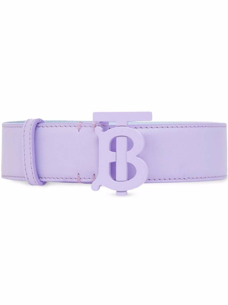 Burberry monogram-motif leather belt - Purple von Burberry