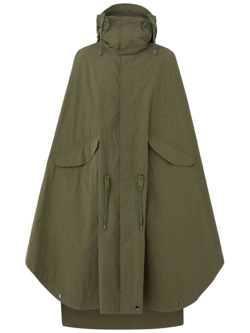 Burberry packaway hooded cape - Green von Burberry