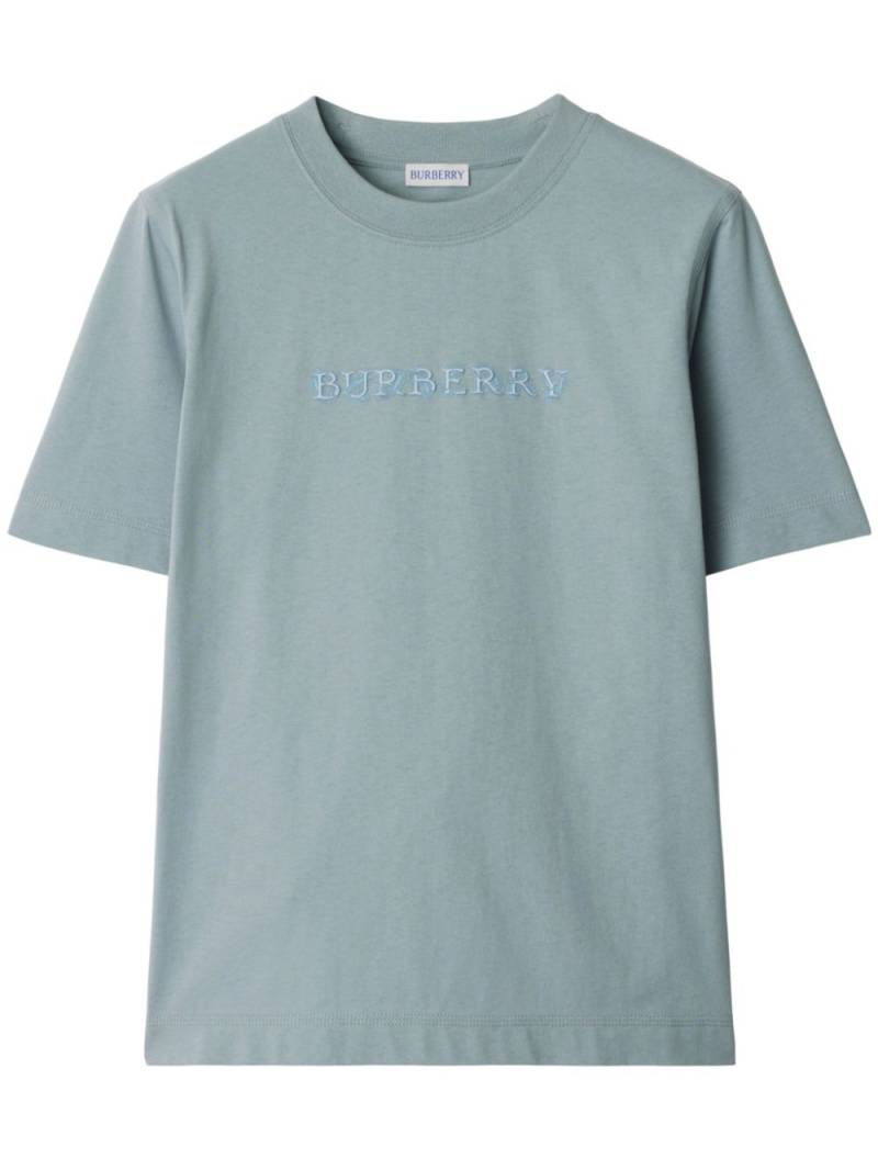 Burberry paisley logo T-shirt - Blue von Burberry