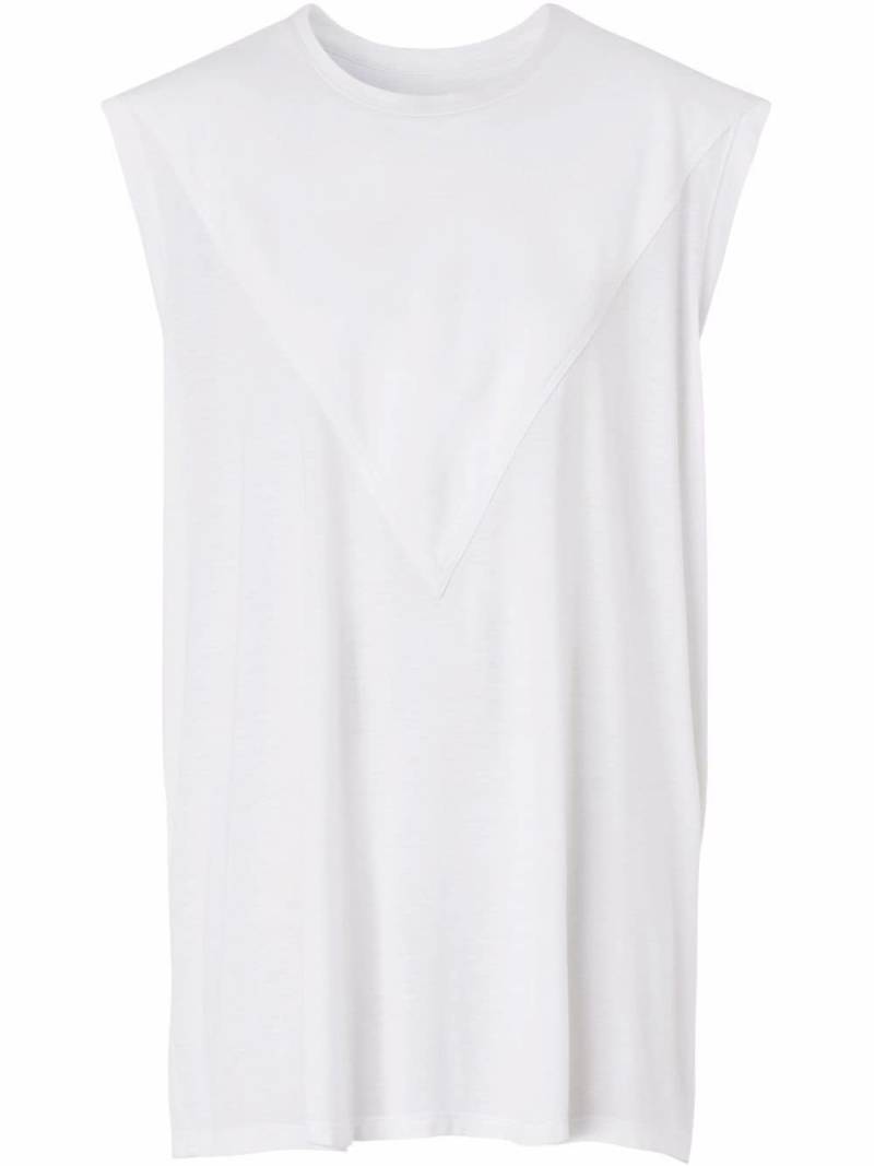 Burberry panel detail sleeveless top - White von Burberry