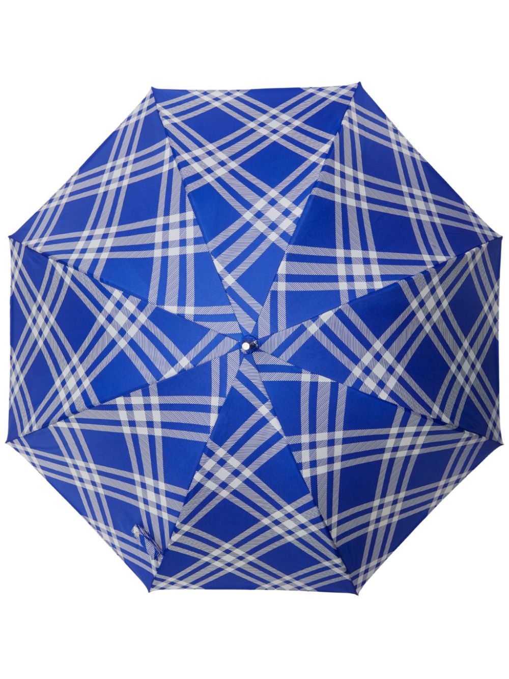 Burberry panelled checked umbrella - Blue von Burberry