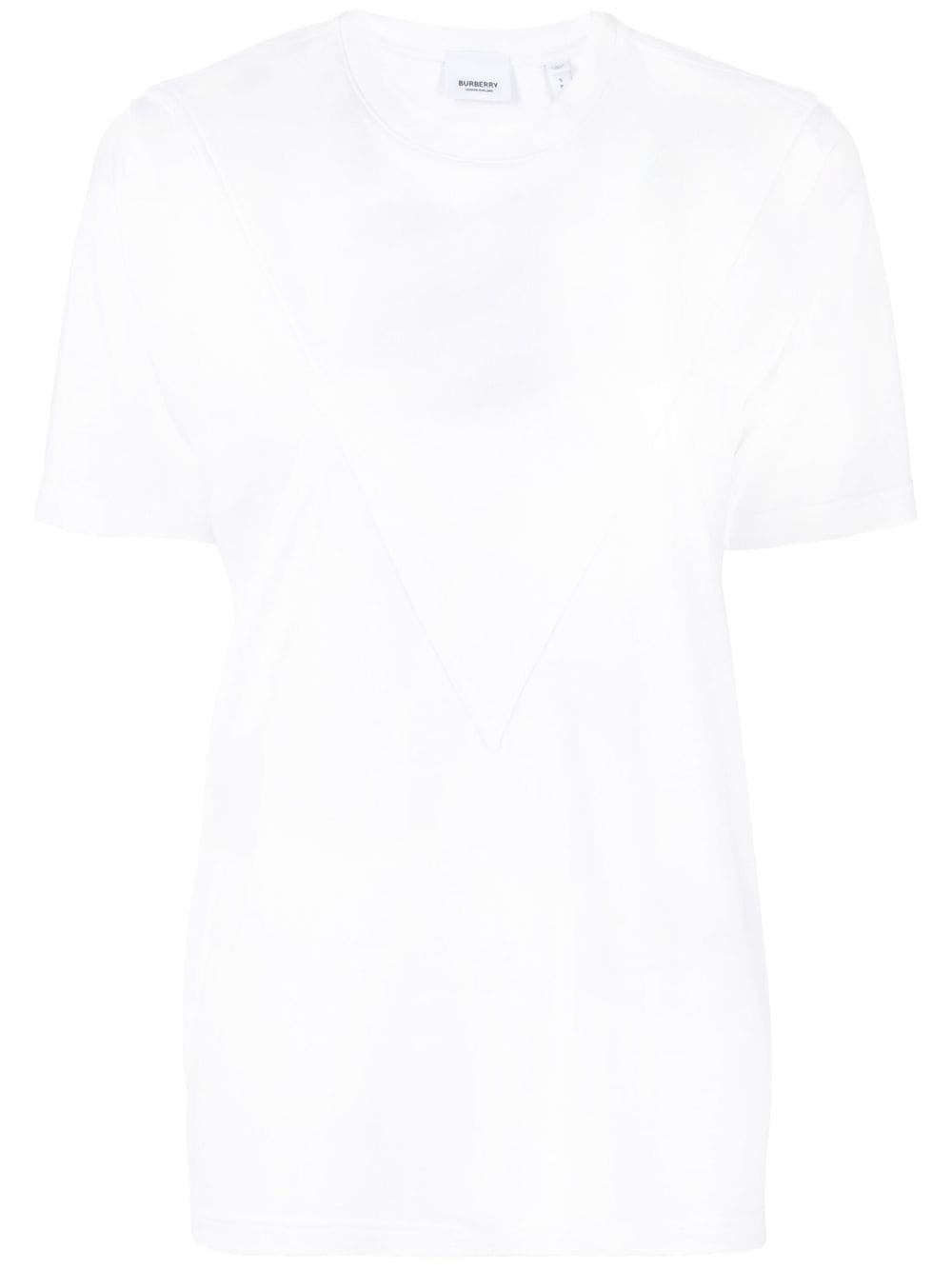 Burberry panelled crew-neck T-shirt - White von Burberry