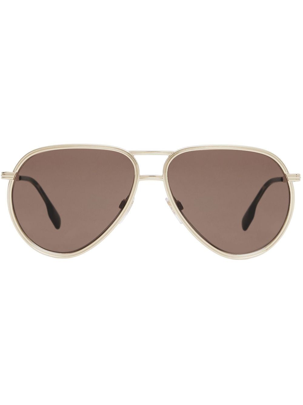 Burberry pilot-frame sunglasses - Brown von Burberry