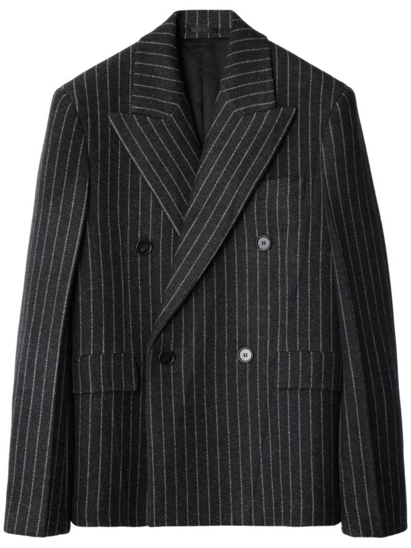 Burberry pinstripe double-breasted blazer - Black von Burberry