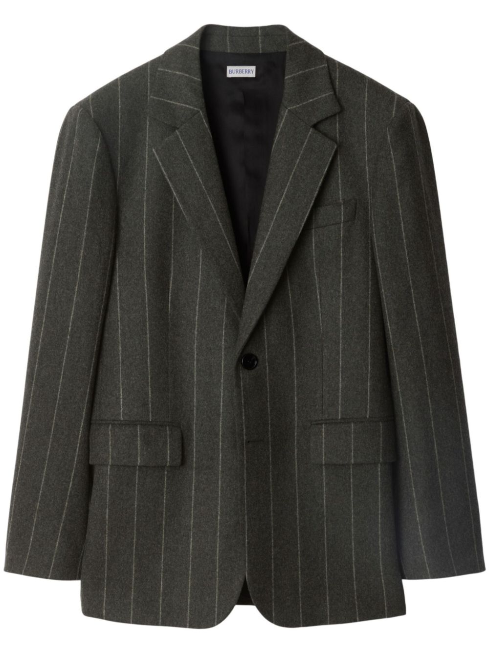 Burberry pinstriped blazer - Grey von Burberry