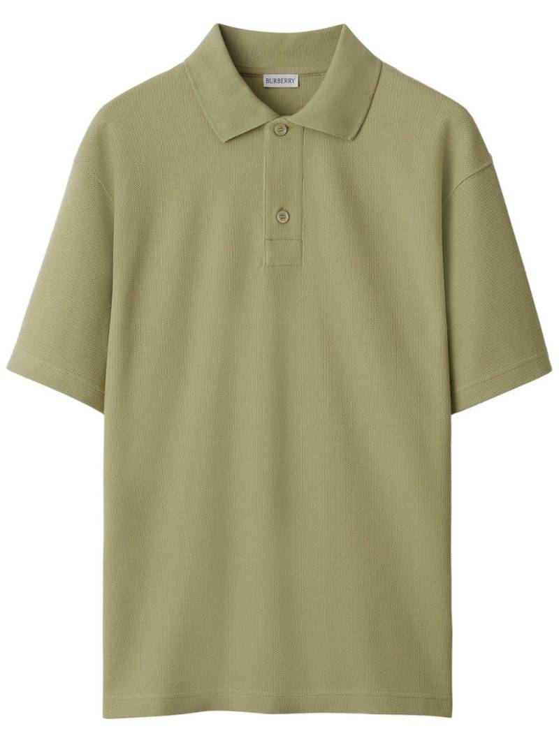 Burberry piquÃ© polo shirt - Green von Burberry