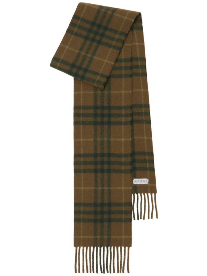 Burberry plaid cashmere scarf - Neutrals von Burberry