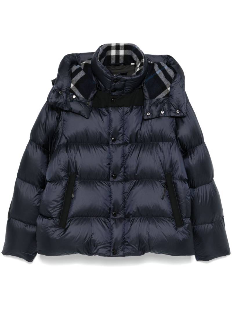 Burberry quilted jacket - Blue von Burberry