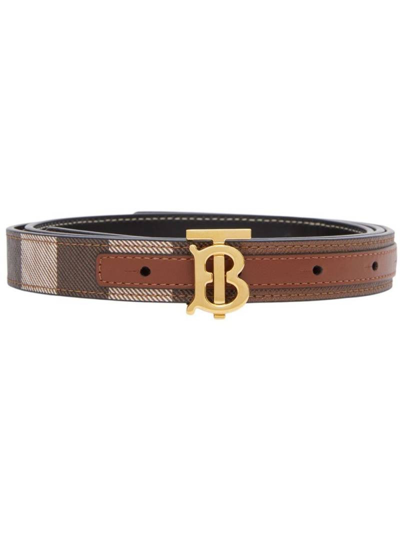 Burberry reversible Exaggerated Check belt - Brown von Burberry