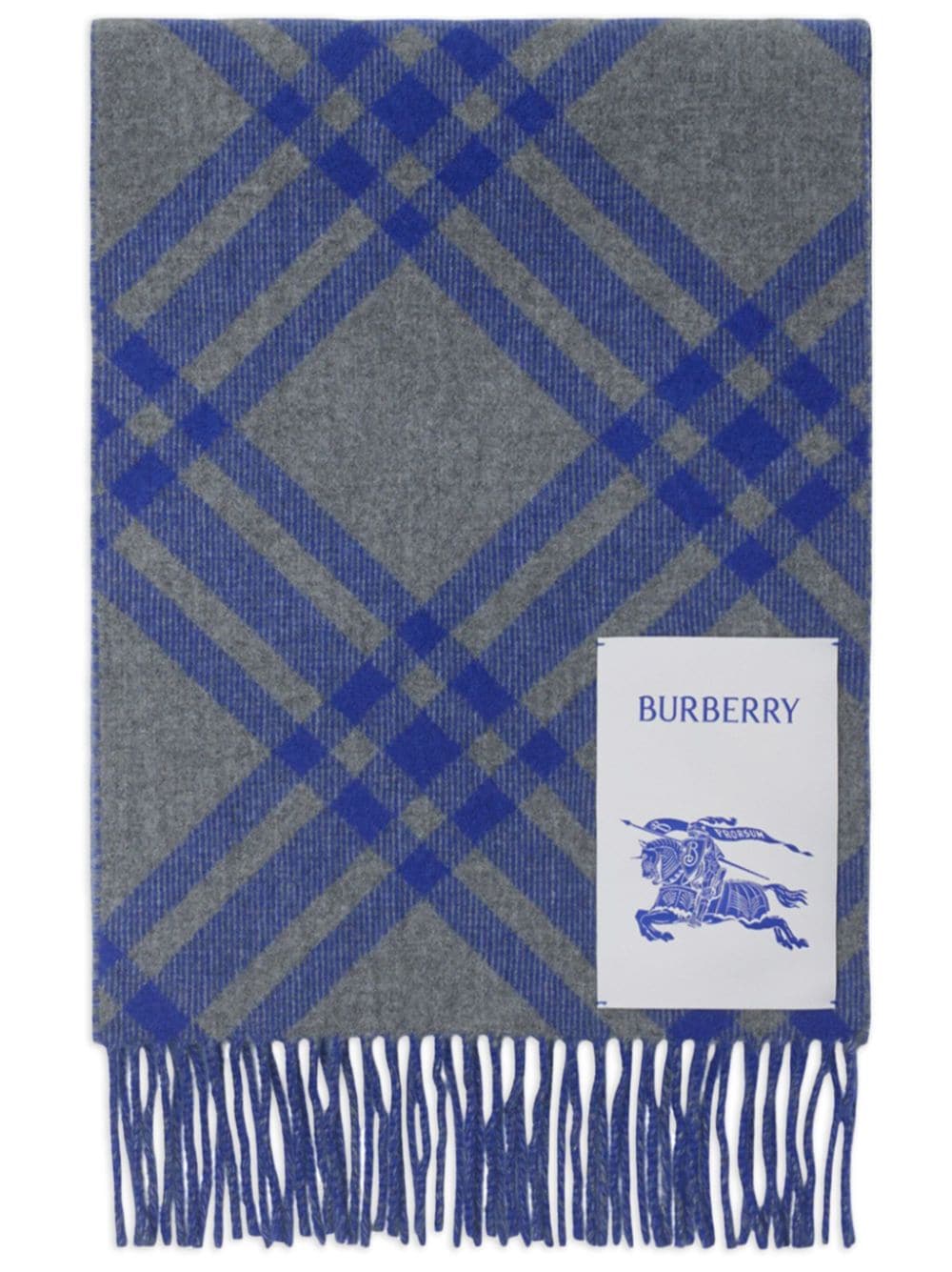 Burberry reversible cashmere scarf - Blue von Burberry