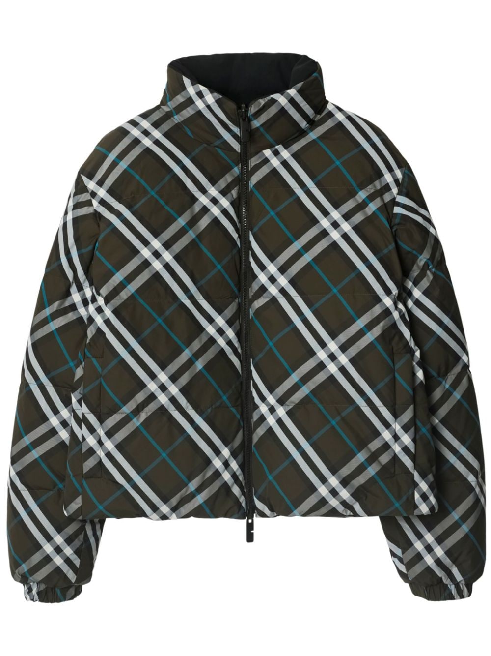 Burberry reversible check puffer jacket - Green von Burberry