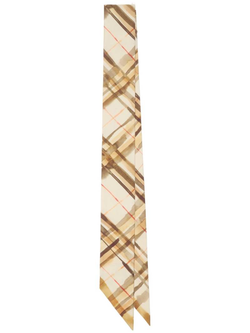 Burberry reversible checked scarf - Neutrals von Burberry