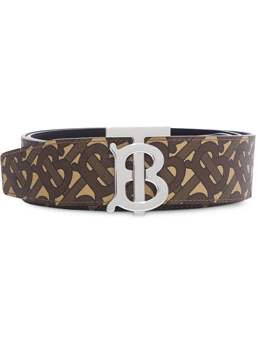 Burberry reversible monogram print belt - Brown von Burberry