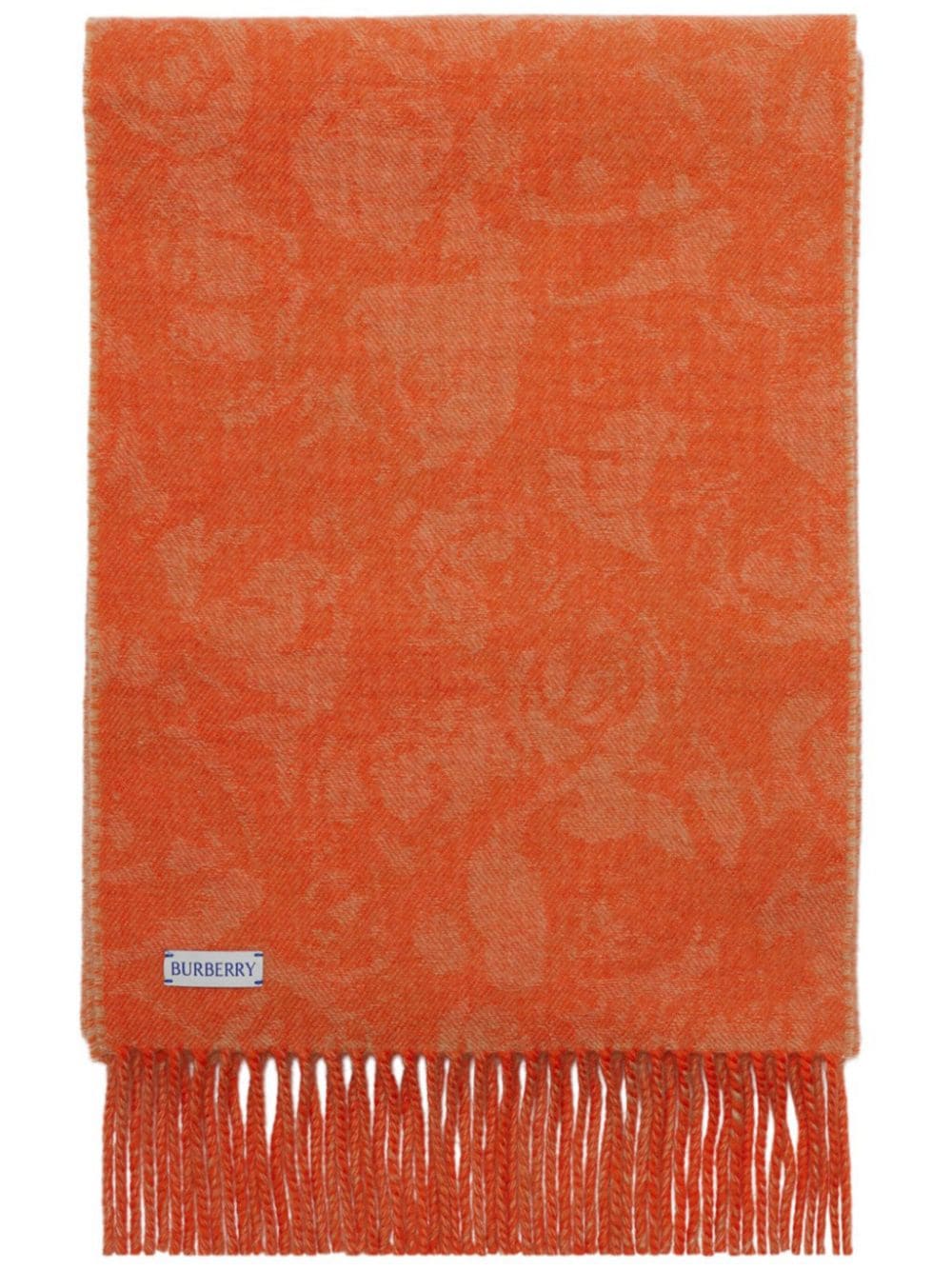 Burberry reversible rose cashmere scarf - Orange von Burberry