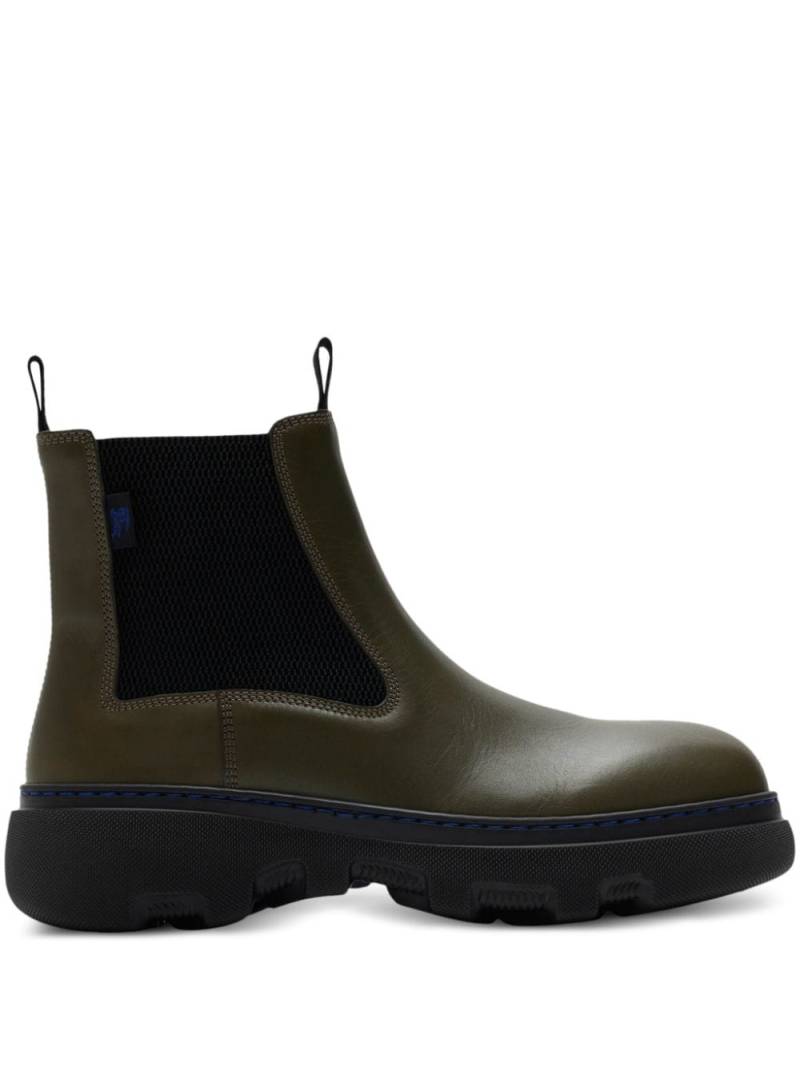 Burberry round-toe chelsea boots - Green von Burberry