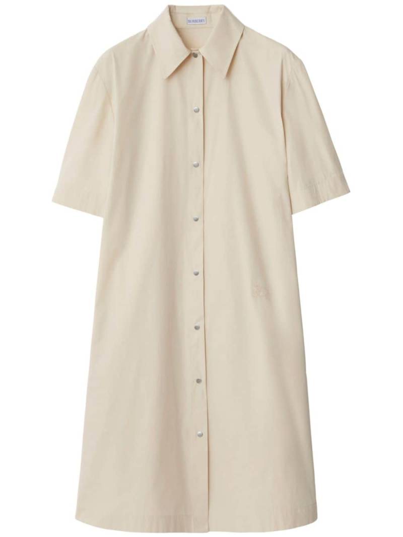 Burberry short-sleeve shirt dress - Neutrals von Burberry