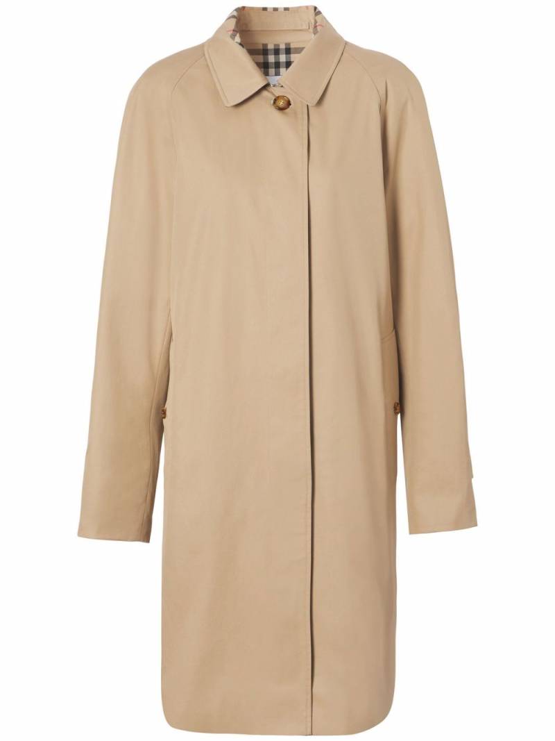 Burberry single-breasted car coat - Neutrals von Burberry