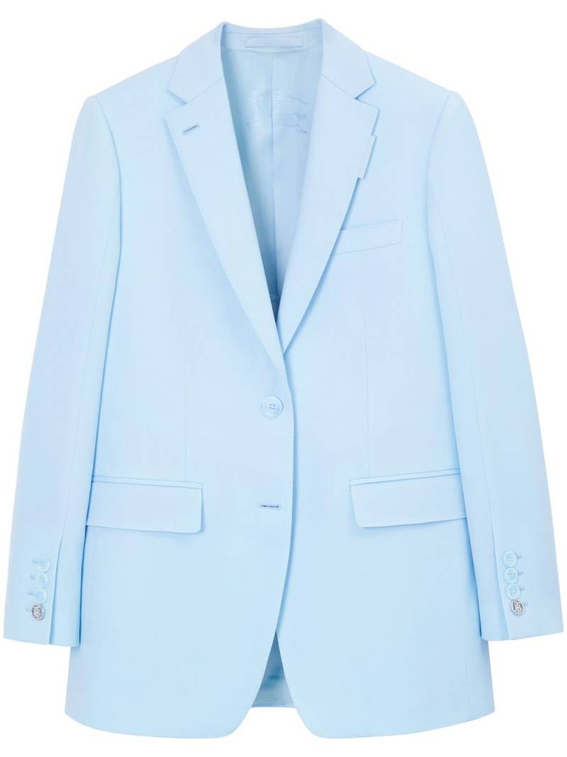 Burberry single-breasted wool blazer - Blue von Burberry