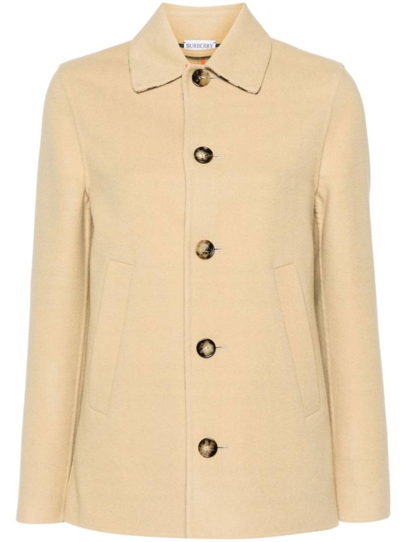 Burberry single-breasted wool jacket - Neutrals von Burberry