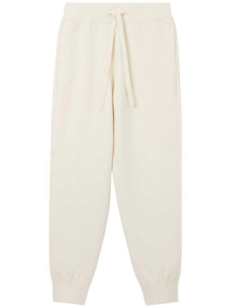 Burberry slip-on drawstring track pants - White von Burberry