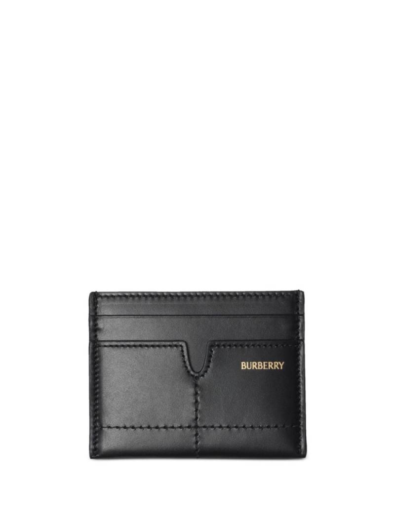 Burberry snip card leather case - Black von Burberry