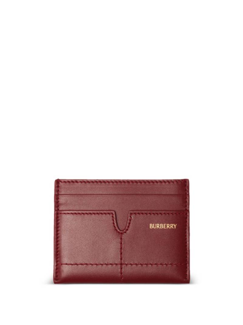 Burberry snip card leather case - Red von Burberry