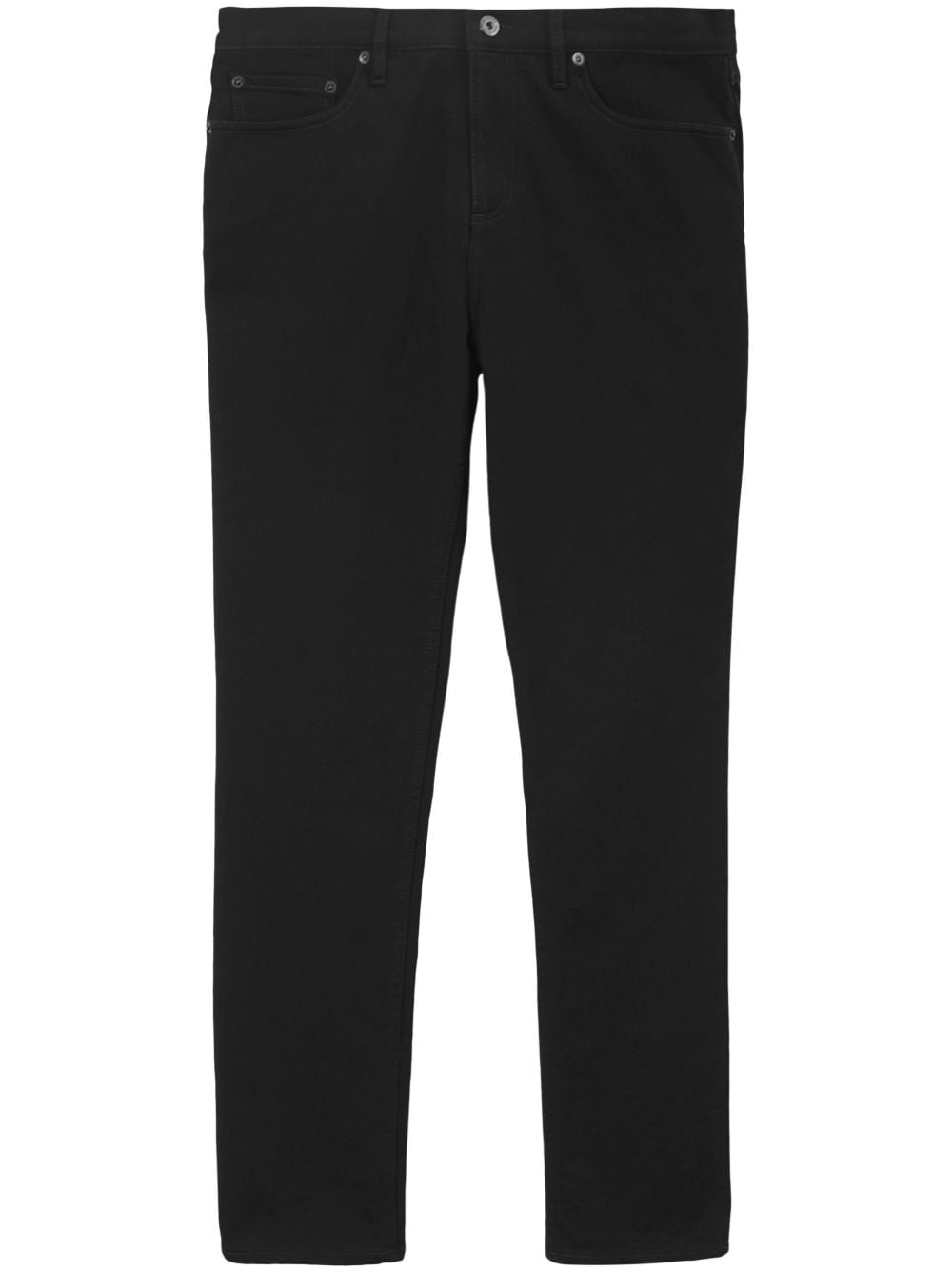 Burberry straight-leg stretch-cotton jeans - Black von Burberry