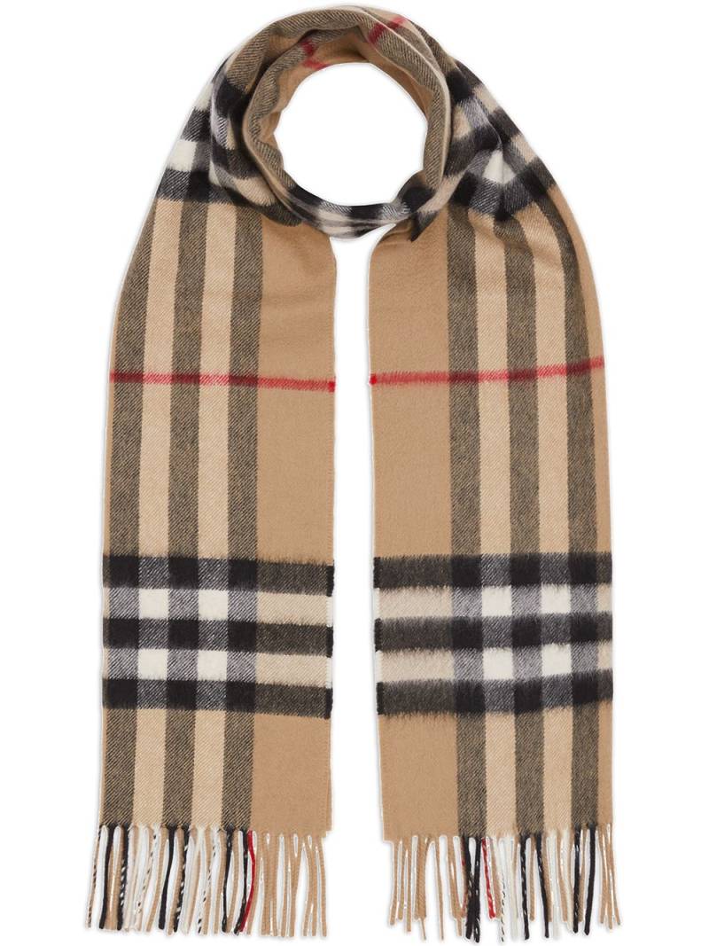 Burberry cashmere Classic Check scarf - Brown von Burberry