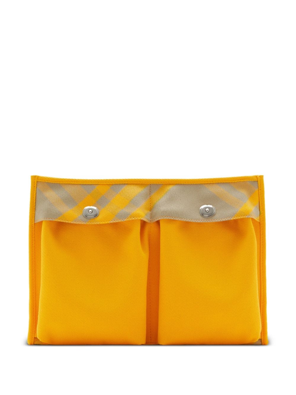 Burberry two-tone cotton clutch bag - Yellow von Burberry