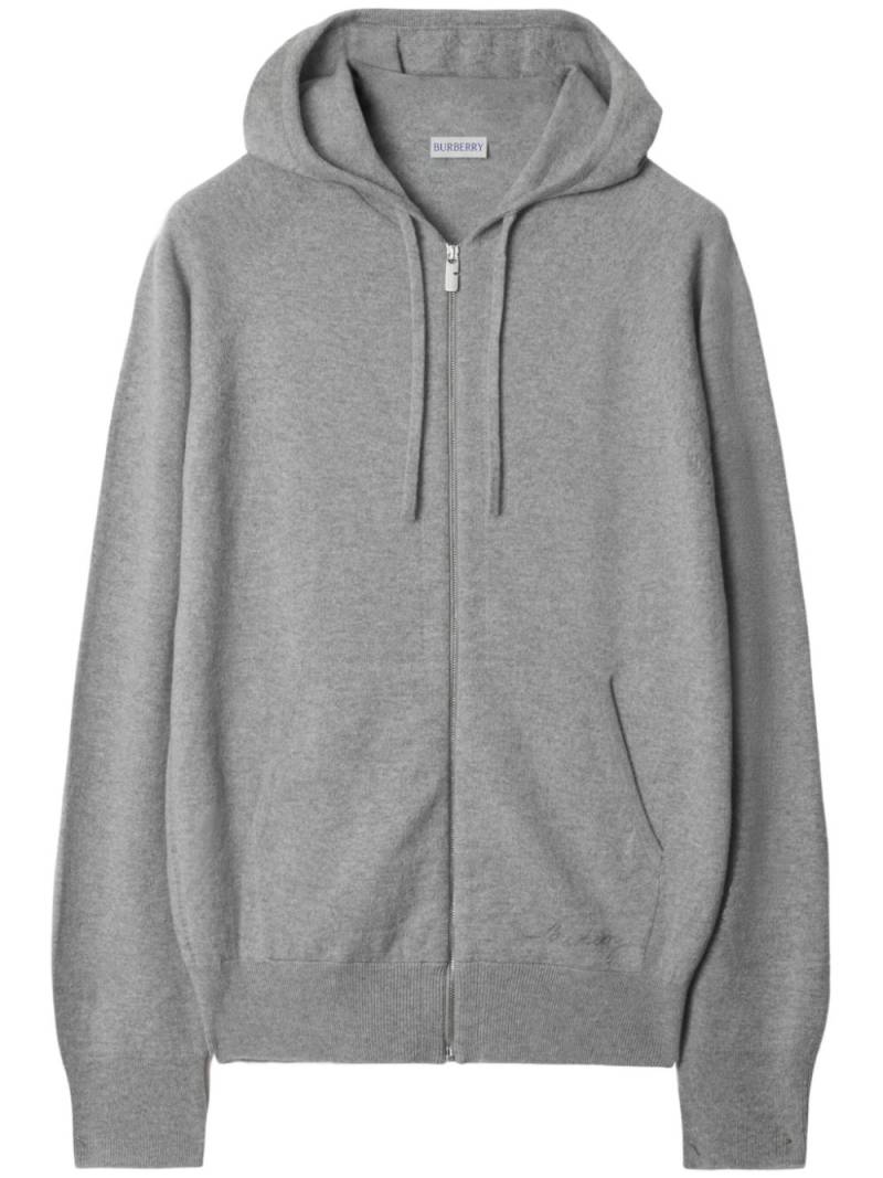 Burberry zipped hoodie - Grey von Burberry