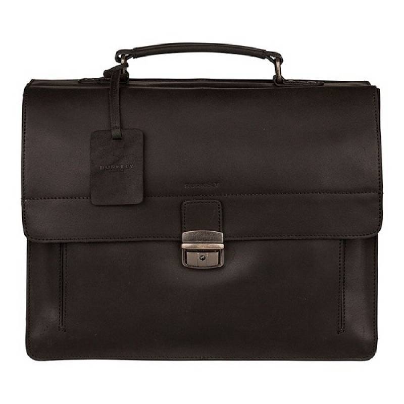 Vintage Scott Briefcase 2-Comp Schwarz von Burkely