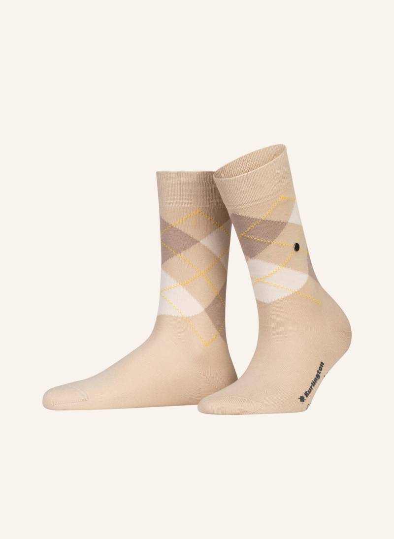 Burlington Socken Covent Garden beige von Burlington