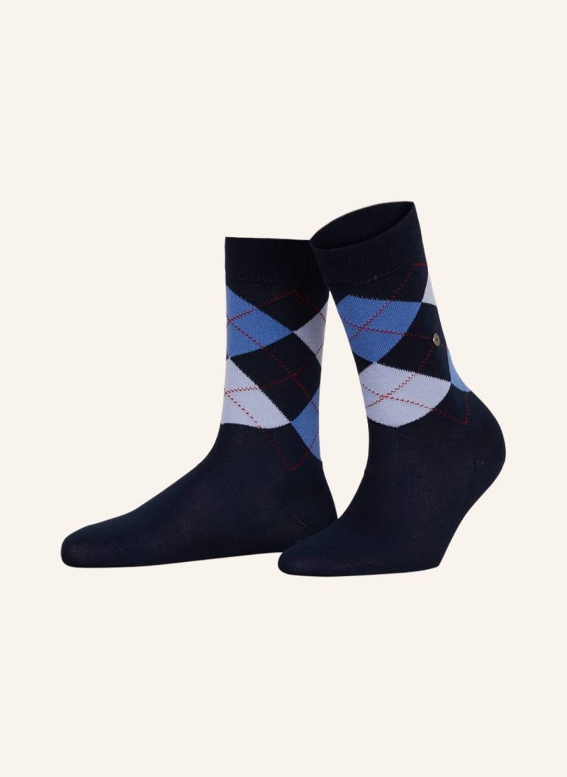 Burlington Socken Covent Garden blau von Burlington